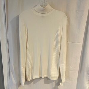Chic Cream Turtleneck Sweater